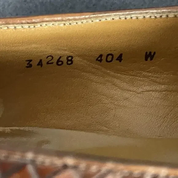 Mezlan Alicante Shoes Mens Size 11.5 W Brown Leather Tassel Loafers Dress Brogue - Picture 14 of 16